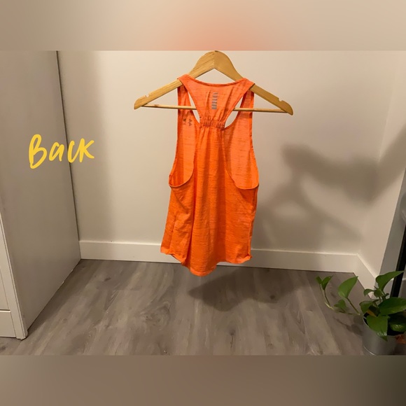 Under Armour Heat Gear Orange Sleeveless Top - Picture 2 of 2